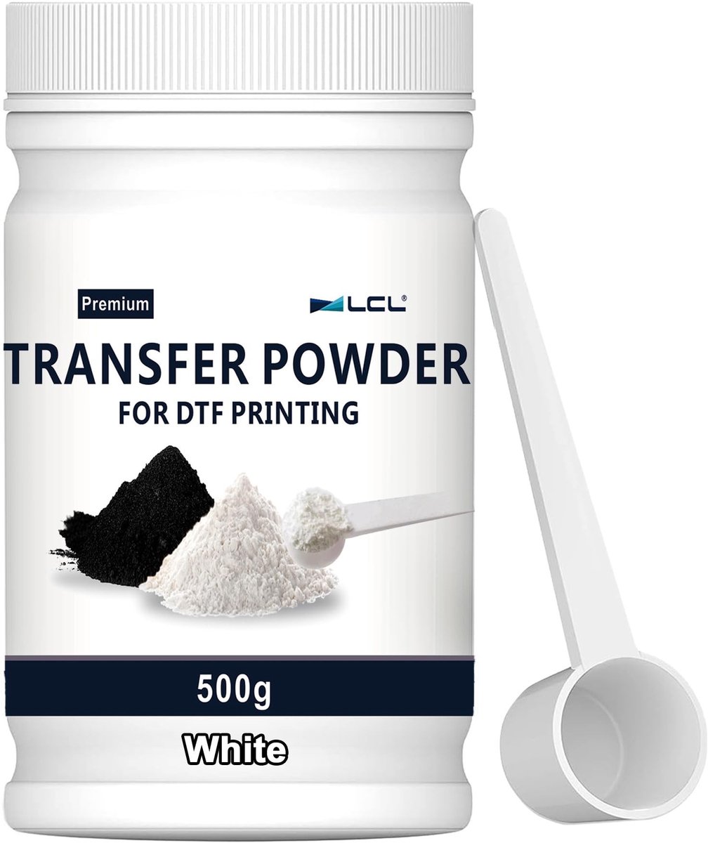 Omgoods - Witte Zelfklevende Poeder - 500g voor Donkere T-shirts