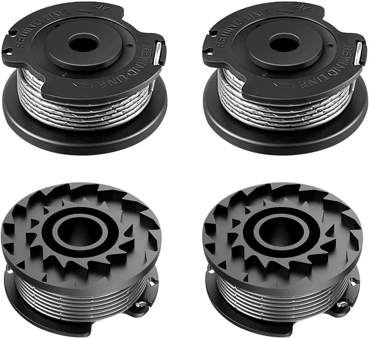 Grastrimmerspoel Compatibel Met F016800569 F016800385, Draadspoel voor Bosch EasyGrassCut 18/18-230/18-26/18-260/23/26/18V-230/18V-26/18V-260, Art 23SL/26SL/2300/23-28 (4 spoel)