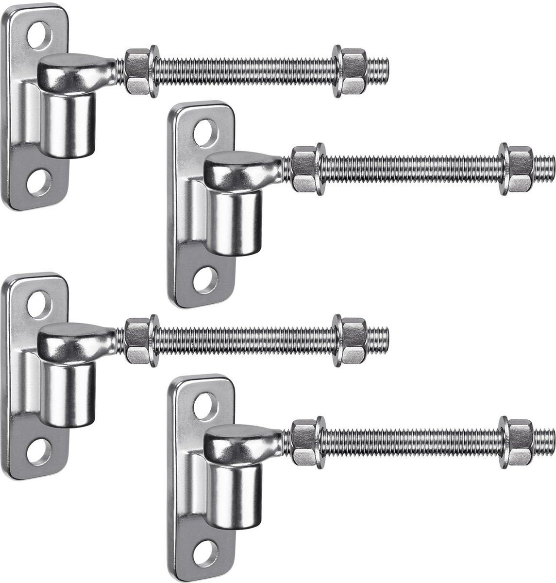 Omgoods - Insaga M12 Poort Haken - 16mm Heavy Duty Haken met Oogbeugel voor Tuinpoort