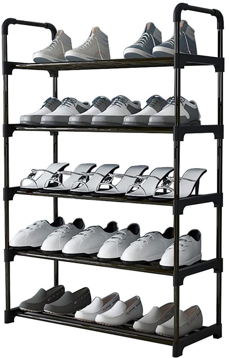 Omgoods - 5 Laags Schoenenrek Geschikt voor 15 Paar Schoenen