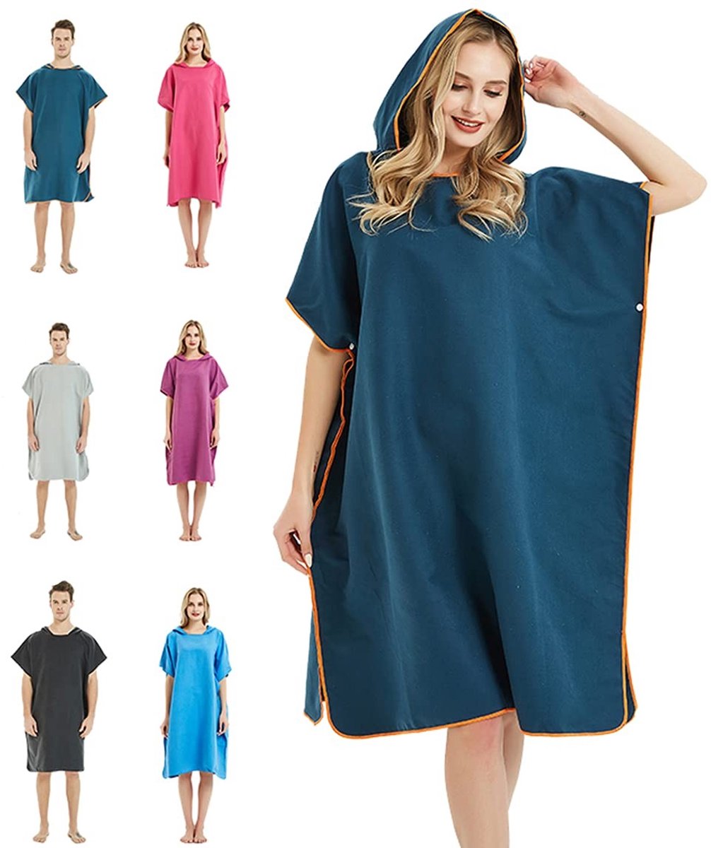 Omgoods - Sneldrogende Hooded Badhanddoek voor Surf en Zwemmen