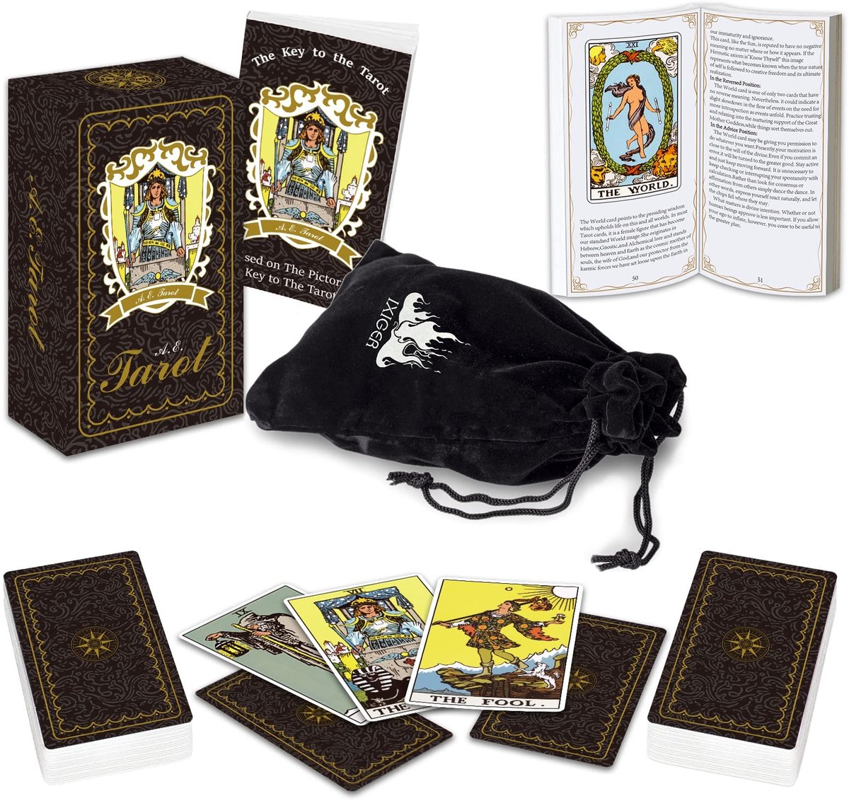 Omgoods - Tarotkaarten Deck met Gidsboek - 78 Stuks voor Beginners en Experts
