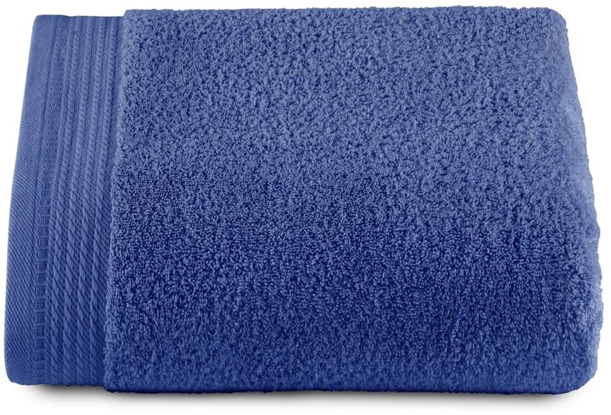 Omgoods - Top Badhanddoek, 100% Katoen, 70x140 cm, Blauw