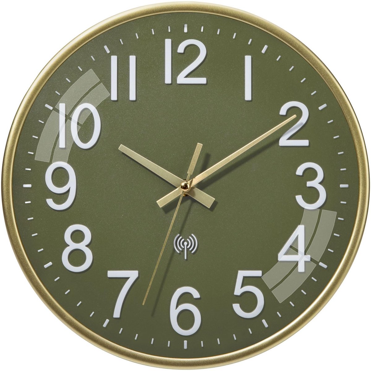 Omgoods - Radio Gestuurde Wandklok, Stil en Groot, 30 cm Quartz Klok voor Binnengebruik