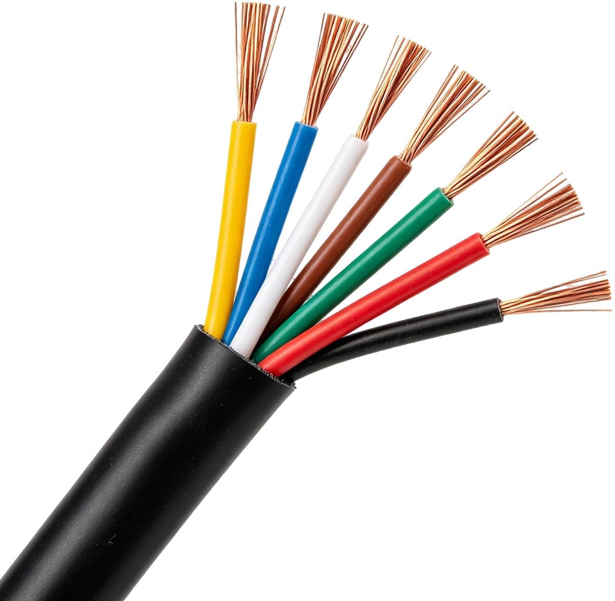 Omgoods - 20M 7x0.5mm² Ronde Kabel voor Voertuigen - Flexibele Verlengkabel