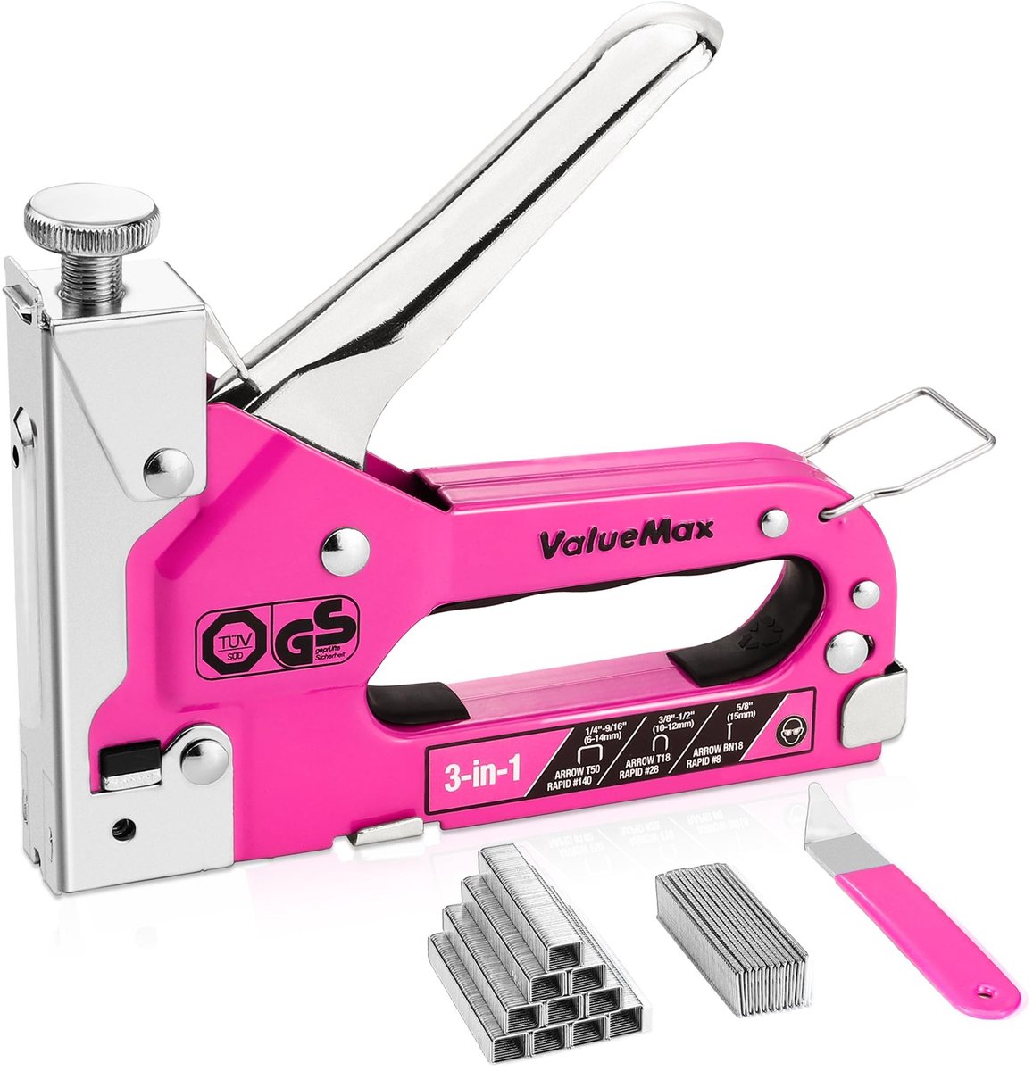Omgoods - ValueMax 3-in-1 Handtacker Set - Voor Hout en Decoratie