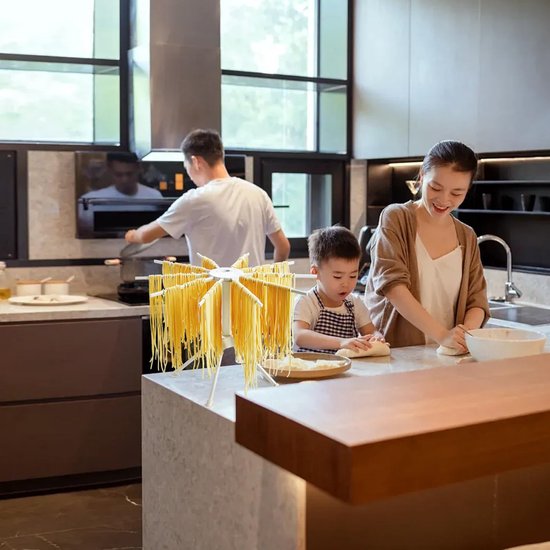 Omgoods - Set van 2 Vouwbare Pasta Droogrekken met 10 Armen — afbeelding 2