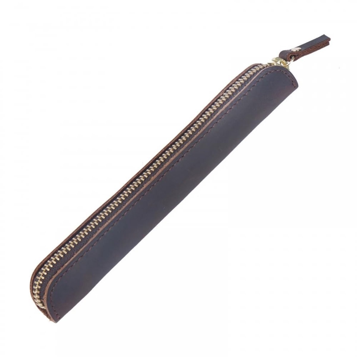 Omgoods- Pennenetui Waterdicht - Lederen Etui - Draagbare Pennenhoes - Retro Design - Zachte Beschermhoes - Voor Pennen/Potloden