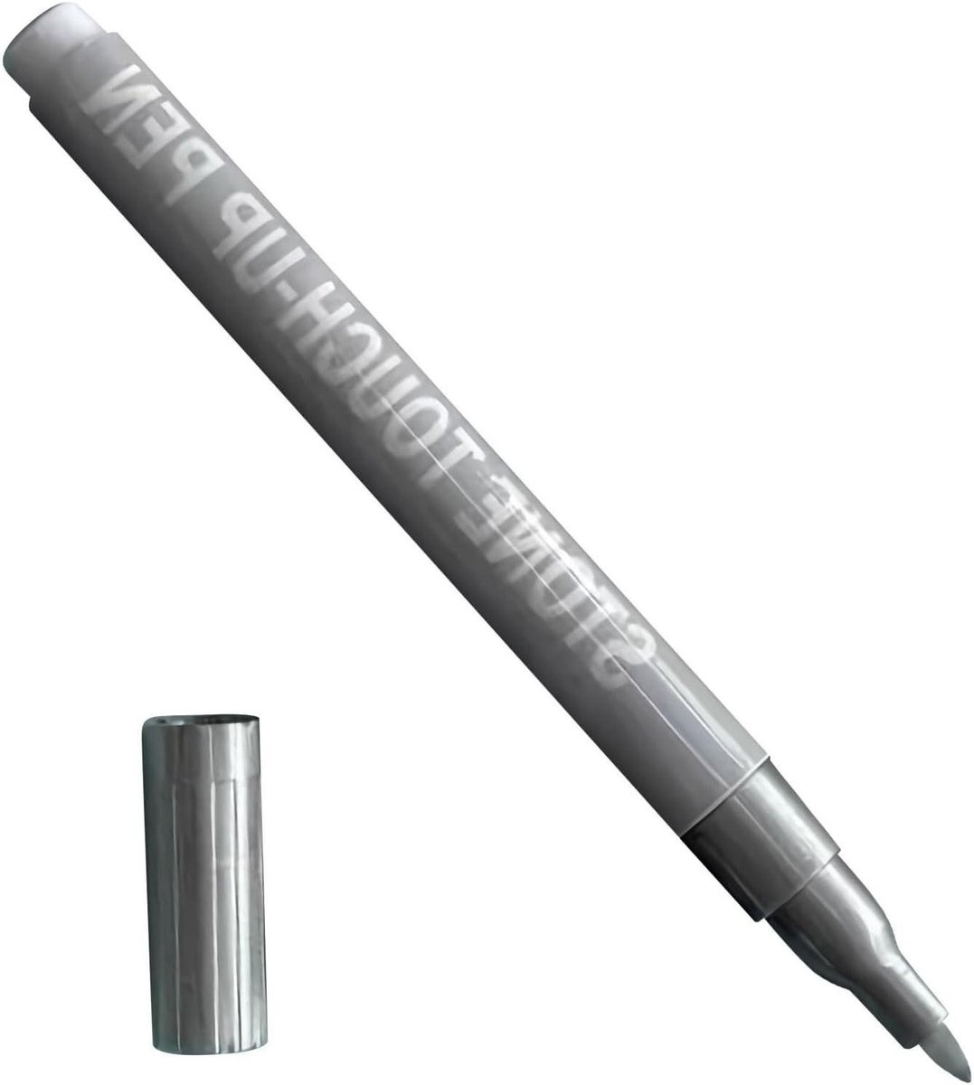 Grafsteen Markeerstift - Steen Reparatie Pen - Inscripties Herstellen - Sneldrogend Waterdicht - 16 cm - Zilver