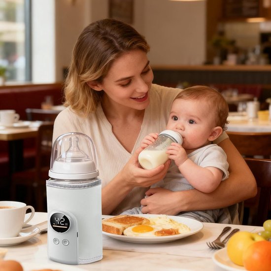 Draagbare Flesverwarmer - USB Melkwarmer - Voor Onderweg - Veilig en Praktisch - Compact Formaat — afbeelding 2