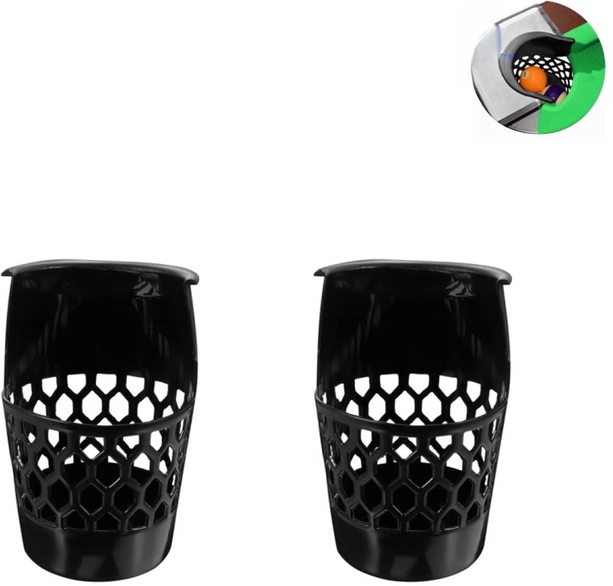 2 stuks - biljart opvangzak - biljart drop bag - snooker drop bag - sterk - slijtvast - duurzaam - 20cm × 16cm - snooker tafel, biljart tafel - zwart