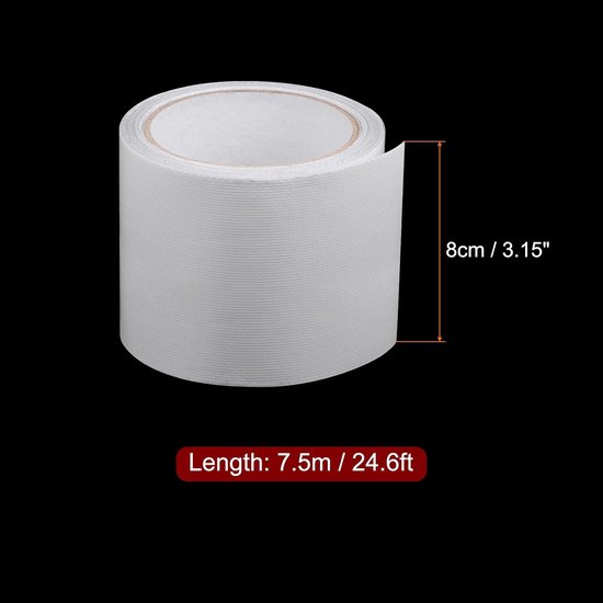 Tent Reparatie Tape - Ripstop Patch - Waterdicht Herstellen - Hoge Hechtsterkte - 3 stuks 315"x246ft - Wit — afbeelding 3