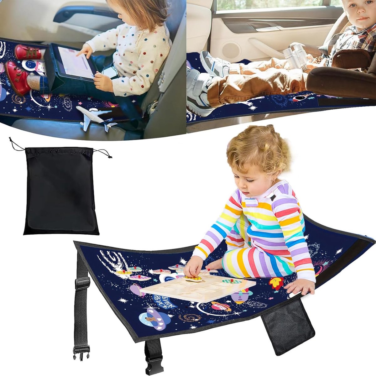 SnelShoppen - Airplane Seat Extension voor Kinderen - Vliegtuig Voetsteun, Reisbed voor Kinderen, Opvouwbare Voetsteun voor Luchtvaart, Comfortabel en