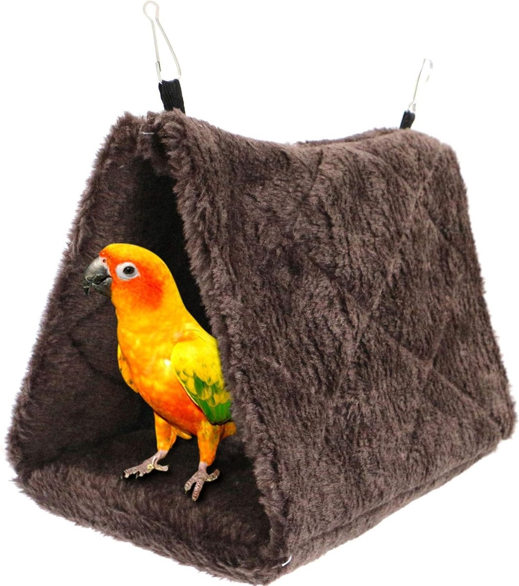 Hanging Bed voor Vogels - Pluche Nest Hut Tent voor Papegaaien, Parkieten en Kanaries - Warm Winterbed voor Huisdieren