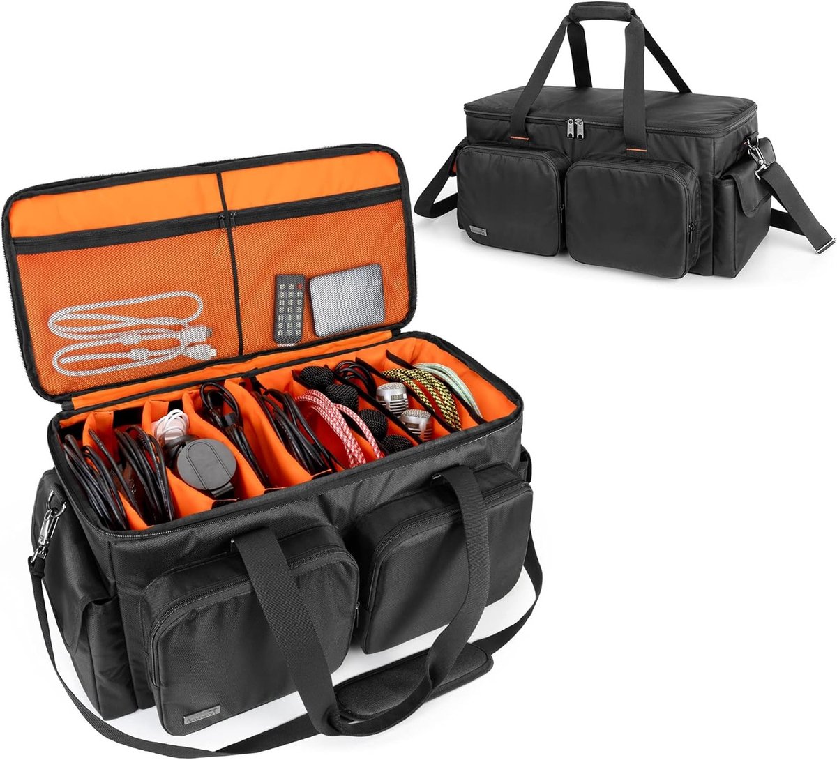 DJ Kabeltas voor het veilig opbergen van audiokabels, accessoires en apparatuur