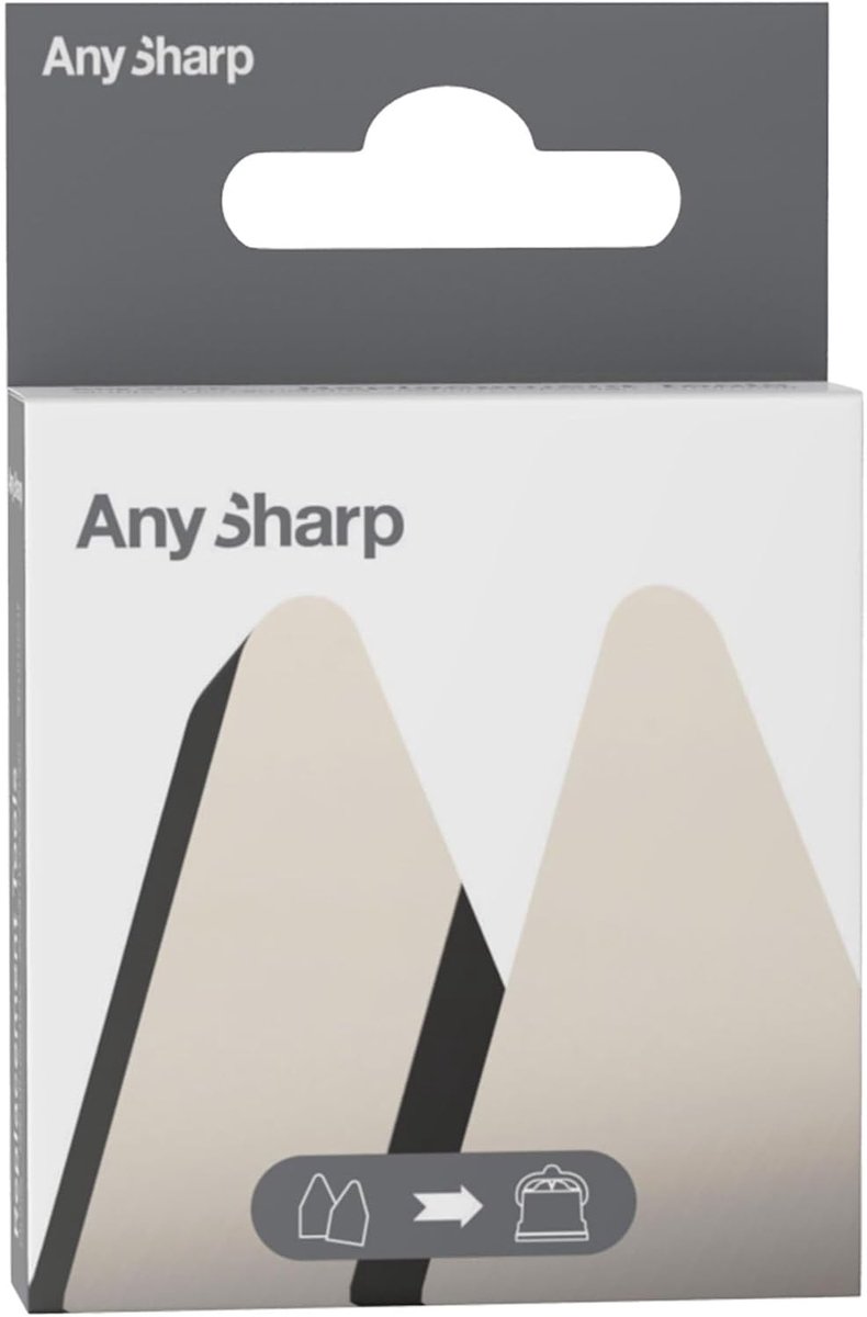 SnelShoppen - Vervangend Mes Slijper Gereedschap Set, 2-Pack Tungsten Carbide Slijpstenen, Eenvoudige Montage, Universele Geschiktheid, Geborsteld Sta