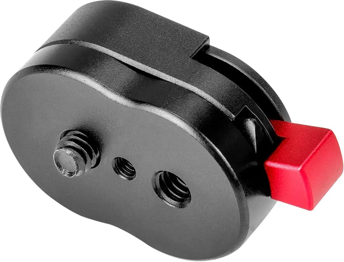 SnelShoppen - Mini Quick Release Plate Systeem voor Camera Tripod, Gimbal, Monopods, Video Monitor, Magic Arm, Flash Bracket, Stabilizer - Aluminium,