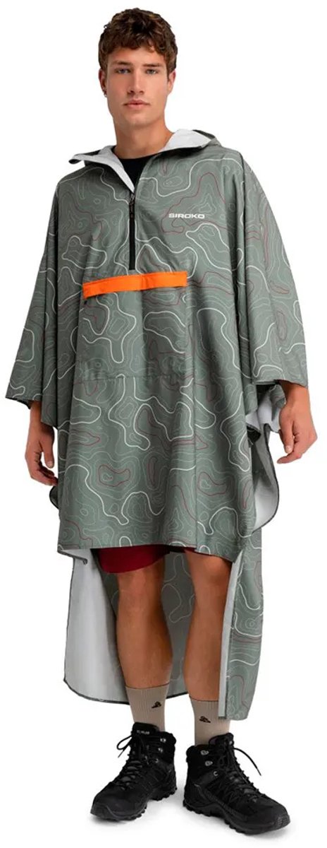 Siroko Rinjani Waterdichte Poncho Groen Man
