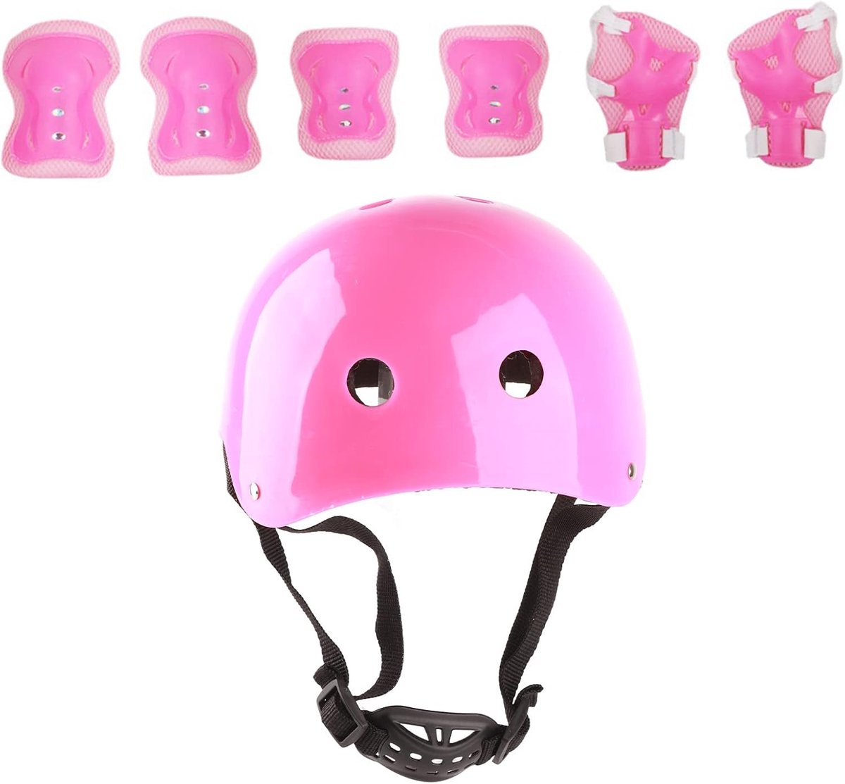 SnelShoppen - Kids Helm Bescherming Kit - Veilig Schaatsen en Skate Bescherming voor Kinderen - ABS Shell & Hoge Dichtheid EPS Foam - Compleet Set met