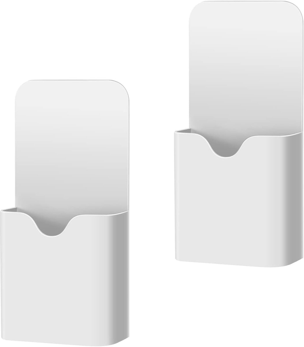SnelShoppen - Magnetische Markerhouder 2 stuks - Pennen Marker Tray voor Whiteboard, Koelkast, Lockers - Organiser voor Thuis en Kantoor - Duurzaam PP