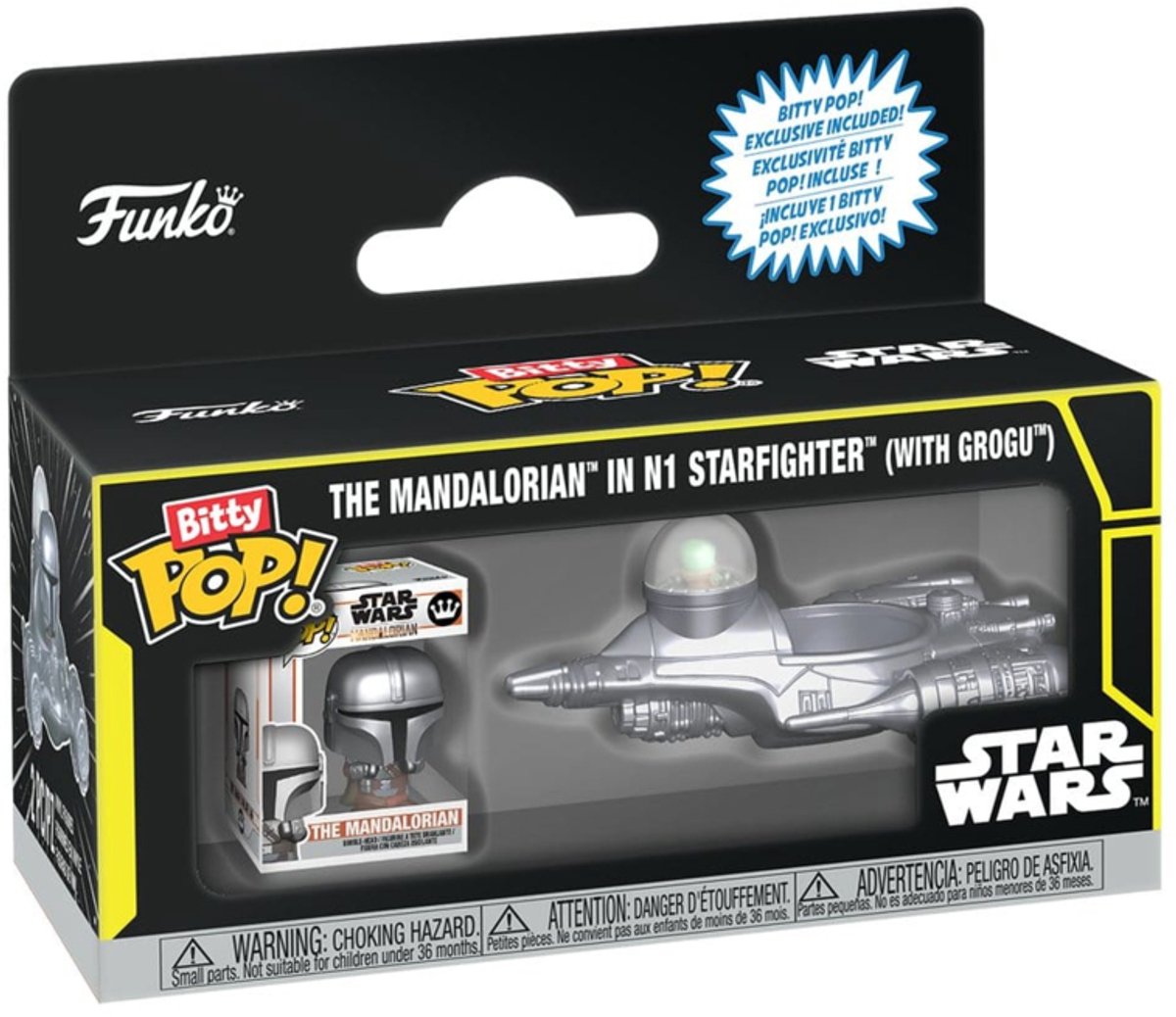 Funko Star Wars Bitty POP! Ride Vinyl Figure N1 w/Mando 2,5 cm POP! Figuur - 2cm