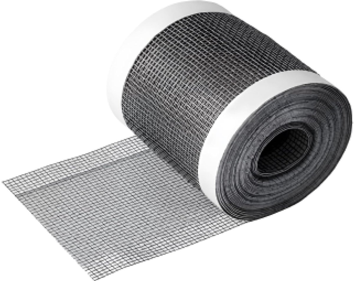 SnelShoppen - Fliegengitter Repair Adhesive Tape Set 7 cm x 3 m - Waterproof en Duurzaam Meshtape - Zwart voor Raam- en Deurgitter, Tentherstel, Ideaa