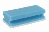 Schuurspons met handgreep en schuurpad - Blauw