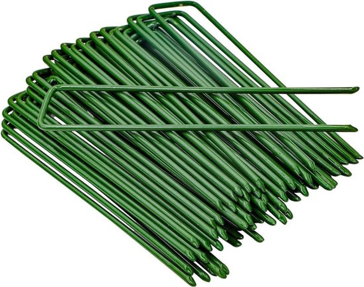 Tuinharingen Grondankers U-vormige Nagelpennen voor Tuinieren en Onkruidbestrijding - 15CM - 40 stuks