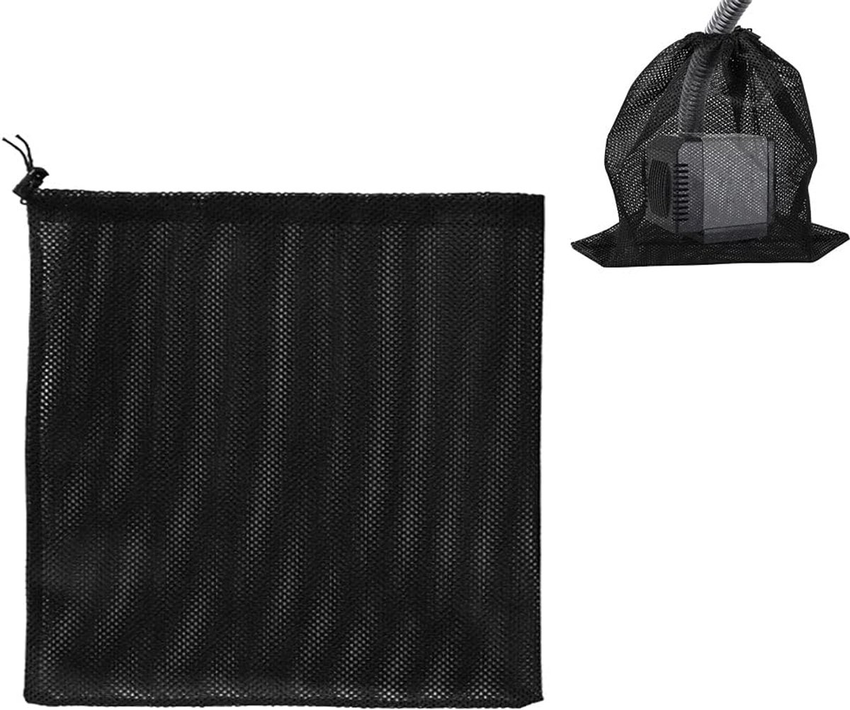 SnelShoppen - Pump Bag, Pump Filter Mesh Bag, Pompfilterzak 45x45cm, Zwart, Voor Vijvers, Aquaria en Zwembaden - Duurzaam en Sterk