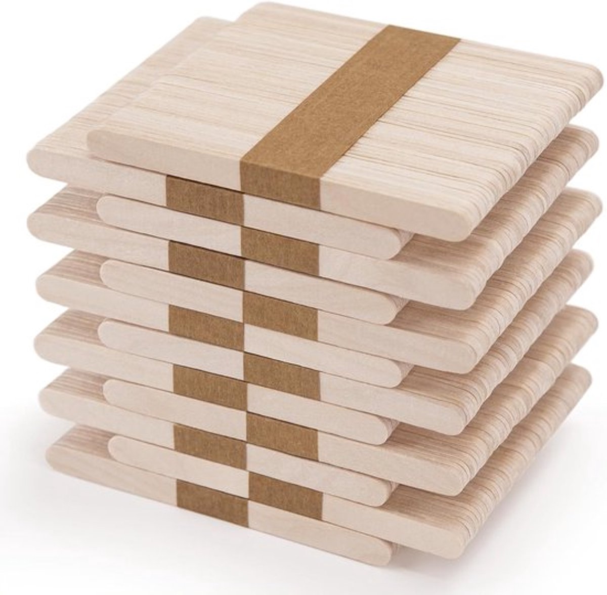600 Stuks Houten IJsstokjes voor Creatieve Projecten - 114mm x 9mm x 2mm, Ideaal voor Knutselen, DIY en Ambachten