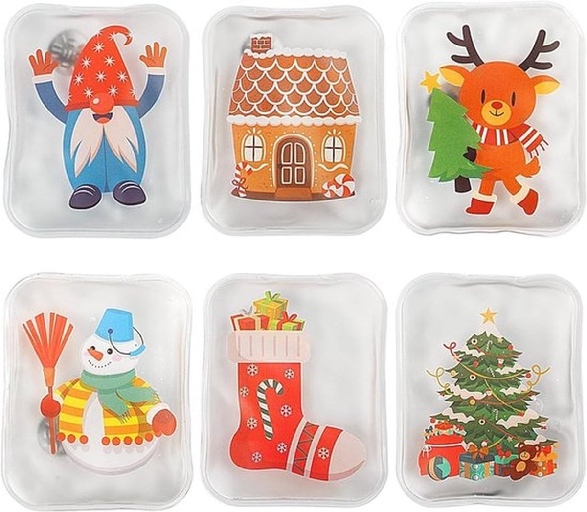 Herbruikbare Handwarmers - 6 Stuks Pocket Warmers 100 x 80mm - Warmte voor Kinderen, Vrouwen en Kamperen - Schattige Gel Warmers voor Koude Dagen