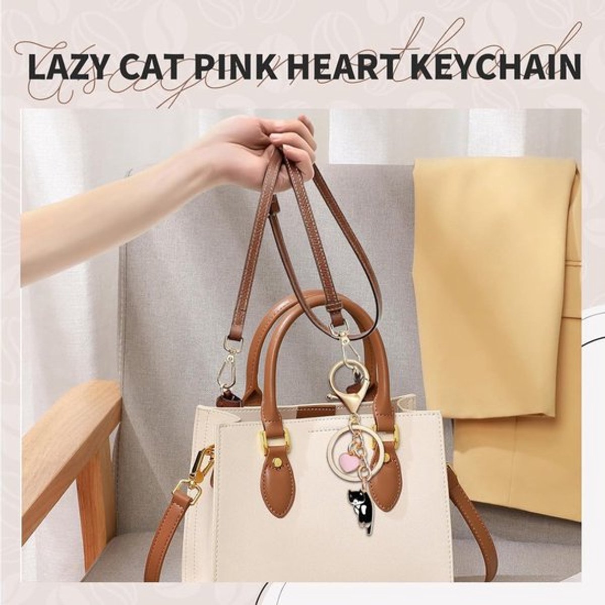 Hoogwaardige Sleutelhanger Kat van Metaal - Duurzaam en Veelzijdig - Voor Tas, Auto en Sleutels - Ideaal Geschenk voor Kattenliefhebbers - Unieke Accessoire met Kattenthema