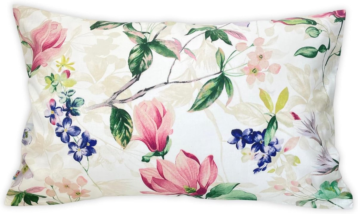 SnelShoppen - Pillowcase 40x60cm - 100% Katoen - Kussenhoes met Ritssluiting - Zachte Dekenkussen Cover - Perfect voor Slaapkamer en Woonkamer - Machi
