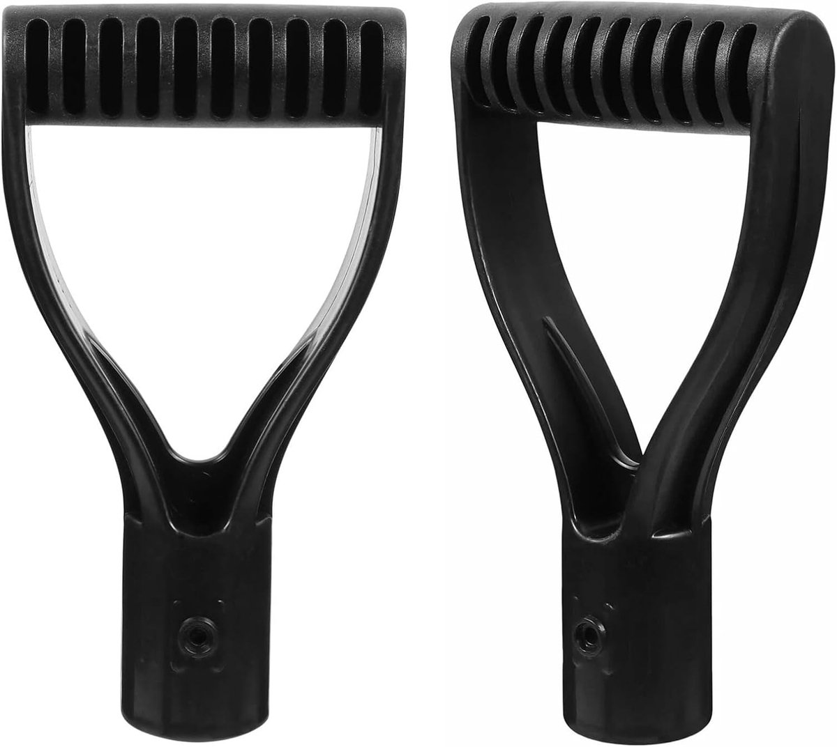 SnelShoppen - D-vormige kunststof handgreep, sneeuwschep vervangingsset, 2 stuks, 3 cm, ergonomische handgreep, lichtgewicht en duurzaam voor tuin en