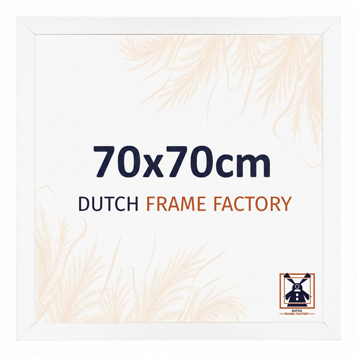 Fotolijst 70x70 cm - MDF - Wit Mat - Benno