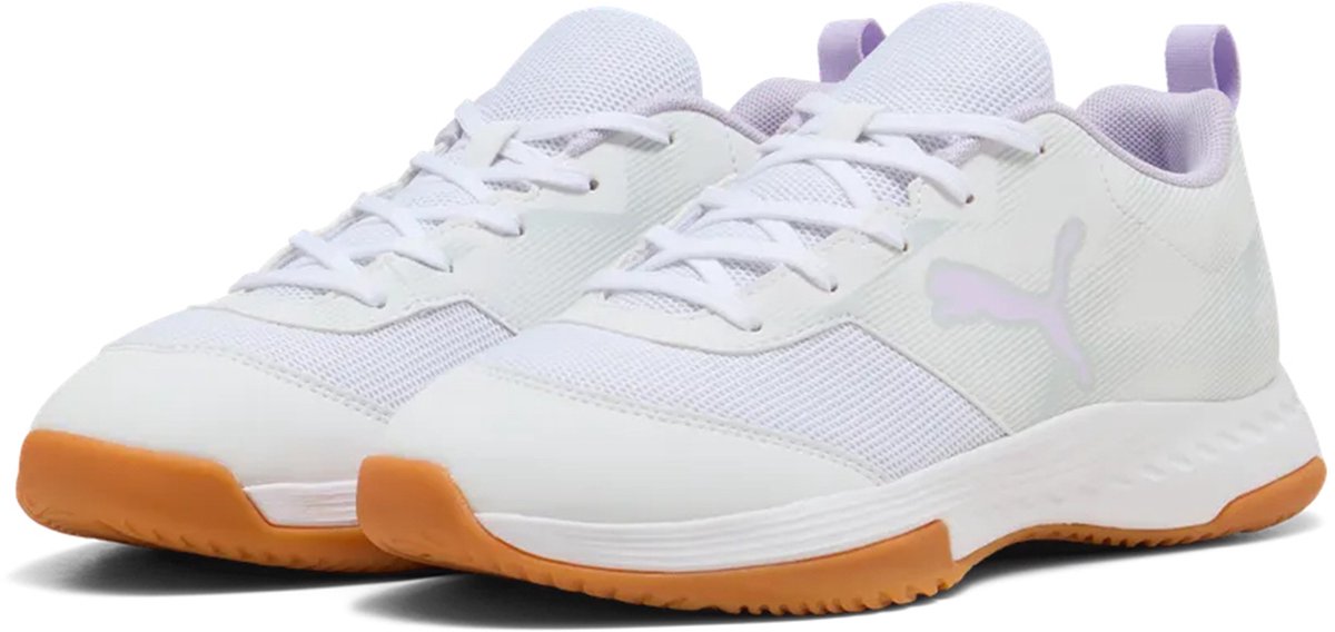 Puma Varion 3 Jr 109097 04 indoor-schoenen voor kinderen met klittenbandsluiting Wit