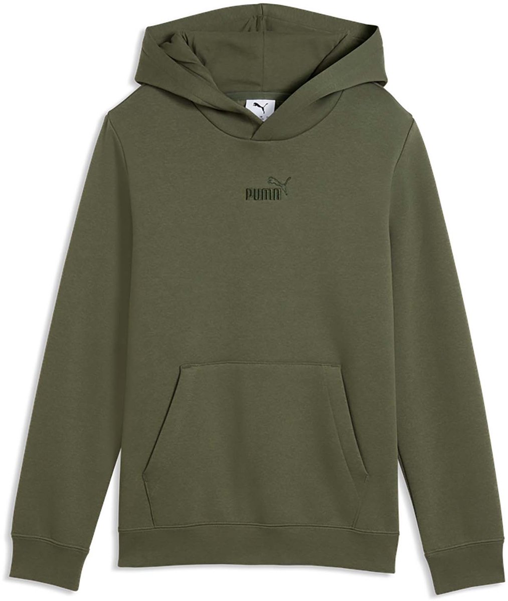 Puma Ess Small No.1 Logo Centered Hoodie Fl B Sweater Fashion Wear Kinderen Groen