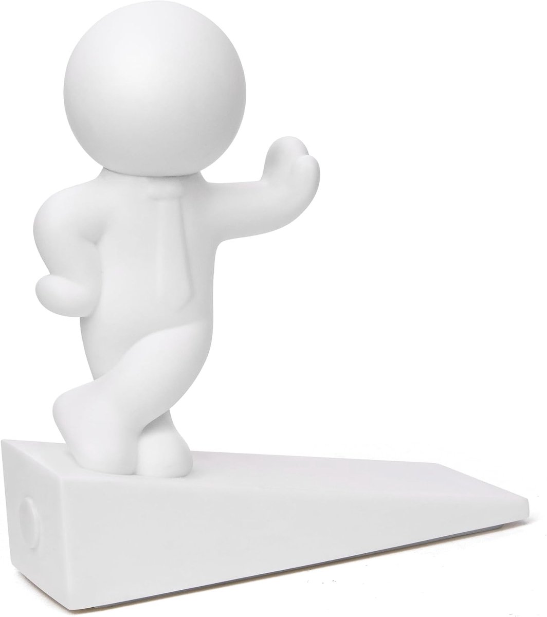 SnelShoppen - Schattige Deurstoppers, Decoratief en Stevig, Effectieve Deurstopper met Antislip Onderkant, 1 Stuk, Ideaal voor Huisdieren, Binnen en B
