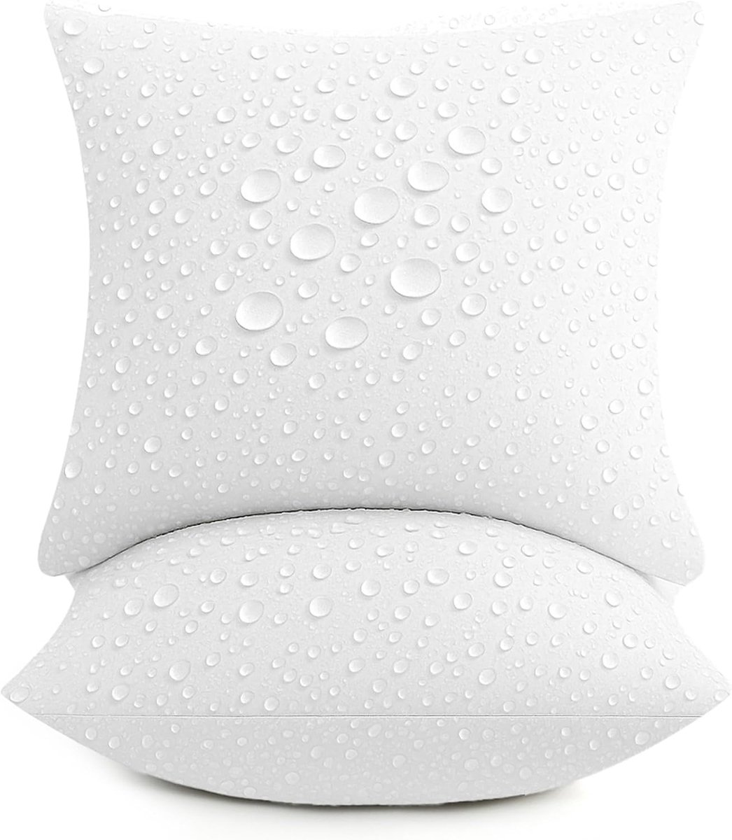 SnelShoppen - Deodar Kussenvulling Set van 2, 45 x 45 cm, Weerbestendig, Zacht Ondersteuning voor Binnen en Buiten, Perfect voor Tuin, Balkon, Camping