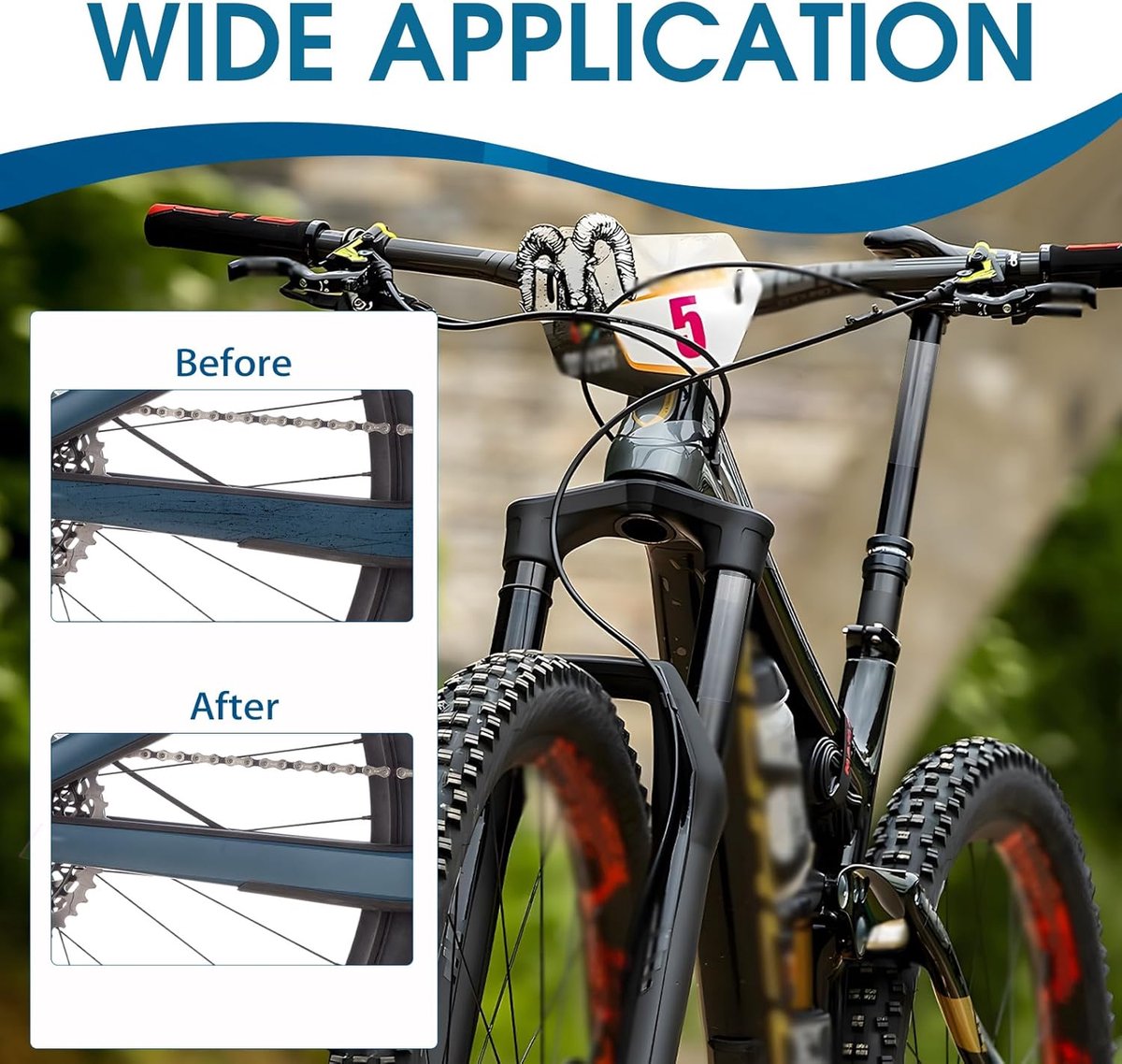 SnelShoppen - 4-Piece Bicycle Frame Protector - Transparante Zelfklevende Scratchbestendige en Schokbestendige Bescherming voor Mountainbike, Racefiet