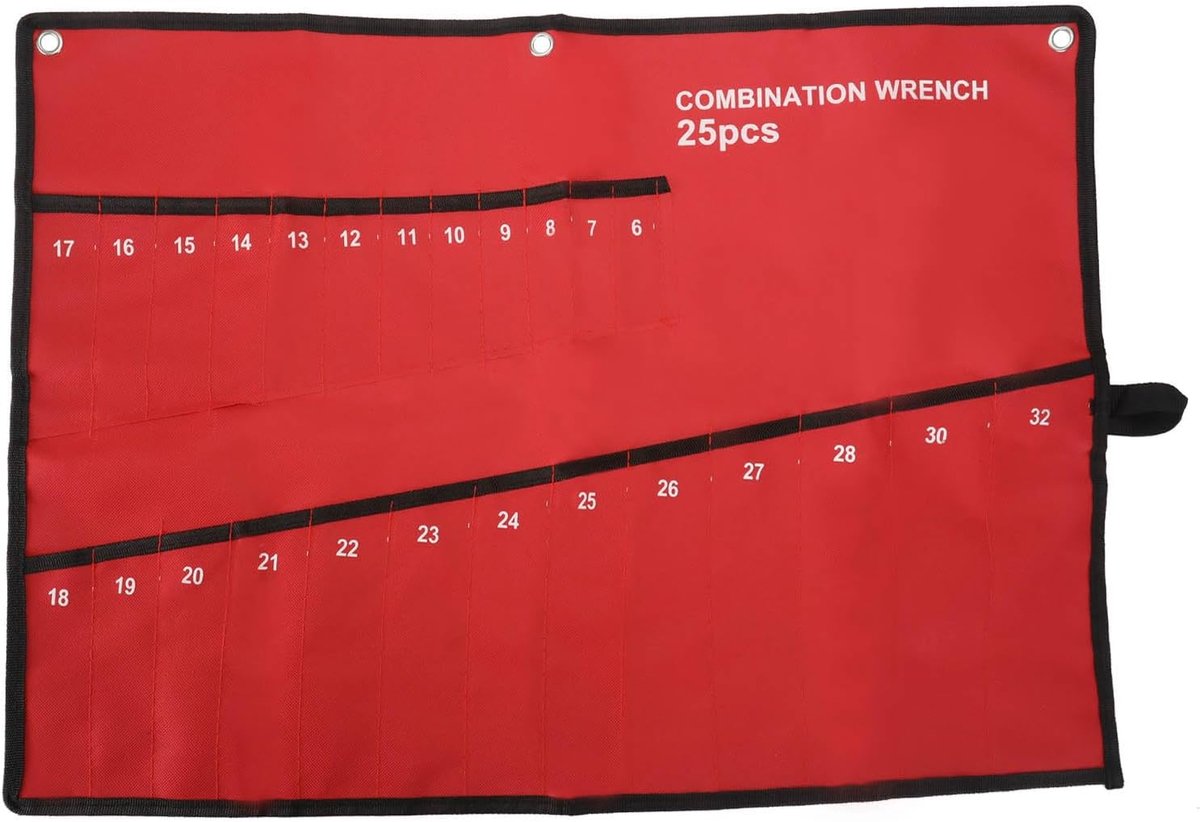 SnelShoppen - Multi Pocket Tools Bag - 25 Pockets Gereedschapsopbergzak - Handgereedschap Organizer voor Sleutels, Moersleutels, Schroevendraaiers, Ta
