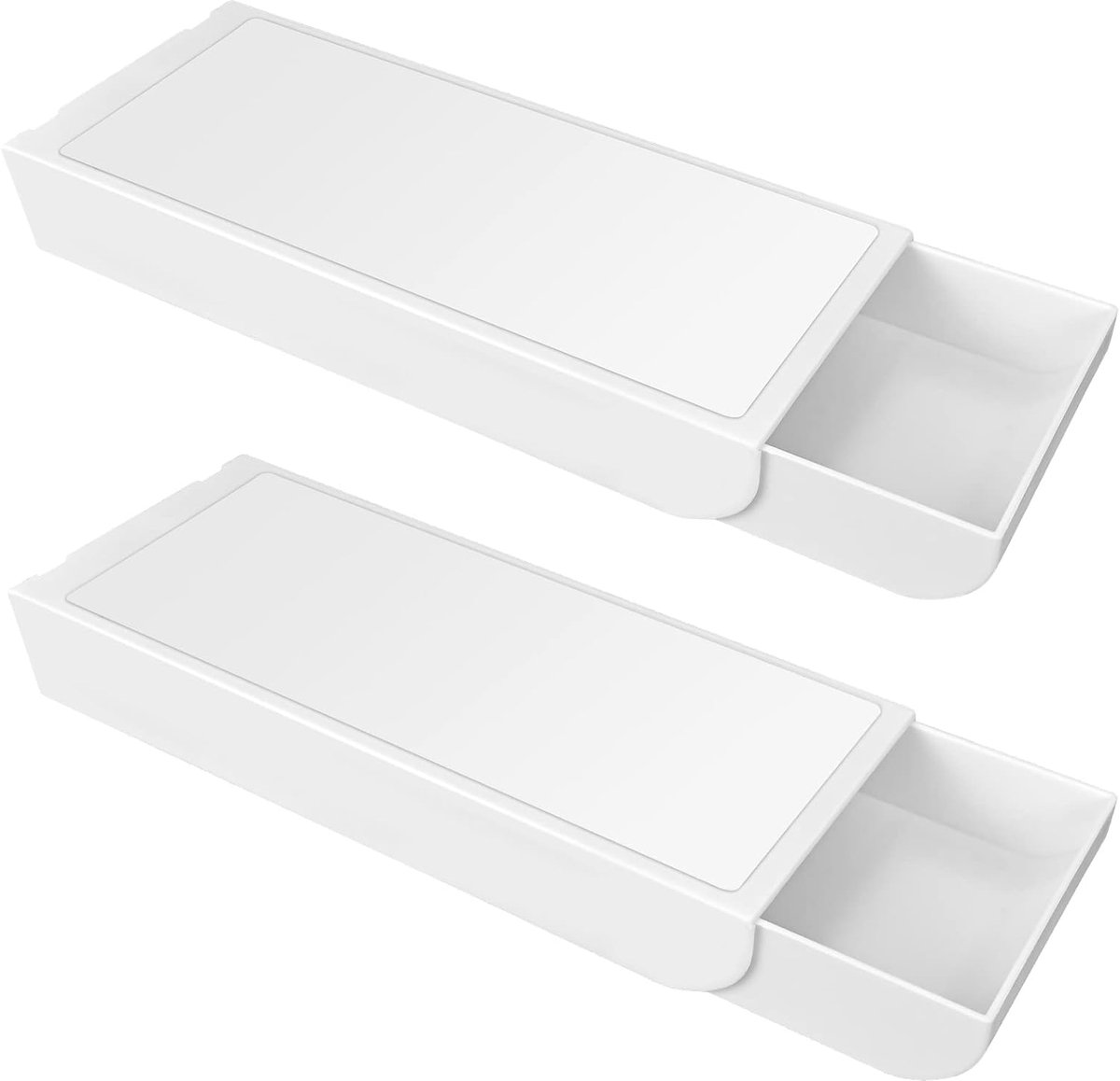 SnelShoppen - Onderbureau Lade, 2 Stuks Zelfklevende Lades, Onder-Bureau Opbergdoos, Potlood Organizer, Verborgen Lade voor Kantoor, School, Keuken