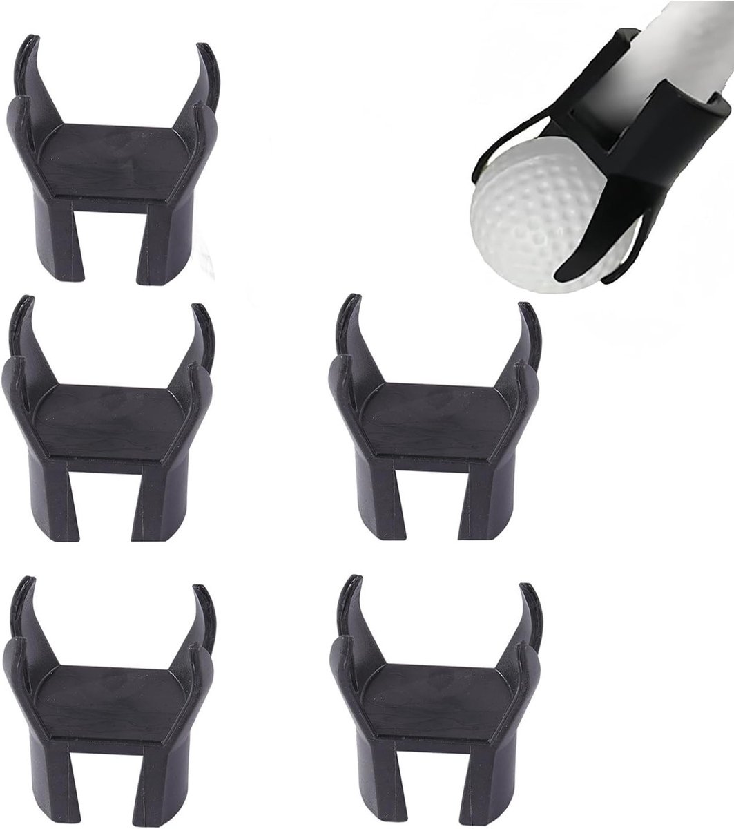 Complete Golf Ball Retriever Set - 4-Claw Picker Upper met Putter Bevestiging - Handige en Duurzame Accessoires voor Eenvoudige Balverzameling op de Golfbaan