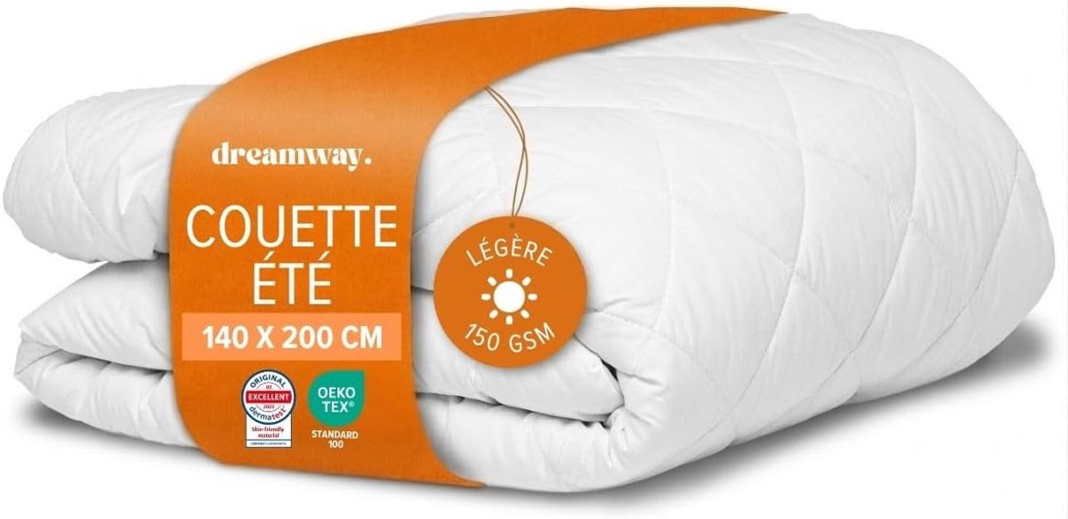 SnelShoppen - Zomers Deken 140 x 200 cm Microvezel Dekbed Lichtgewicht en Warm met Vulling 150 g/m², Oeko-Tex Gecertificeerd, Anti-Knobbelen, Wasbaar