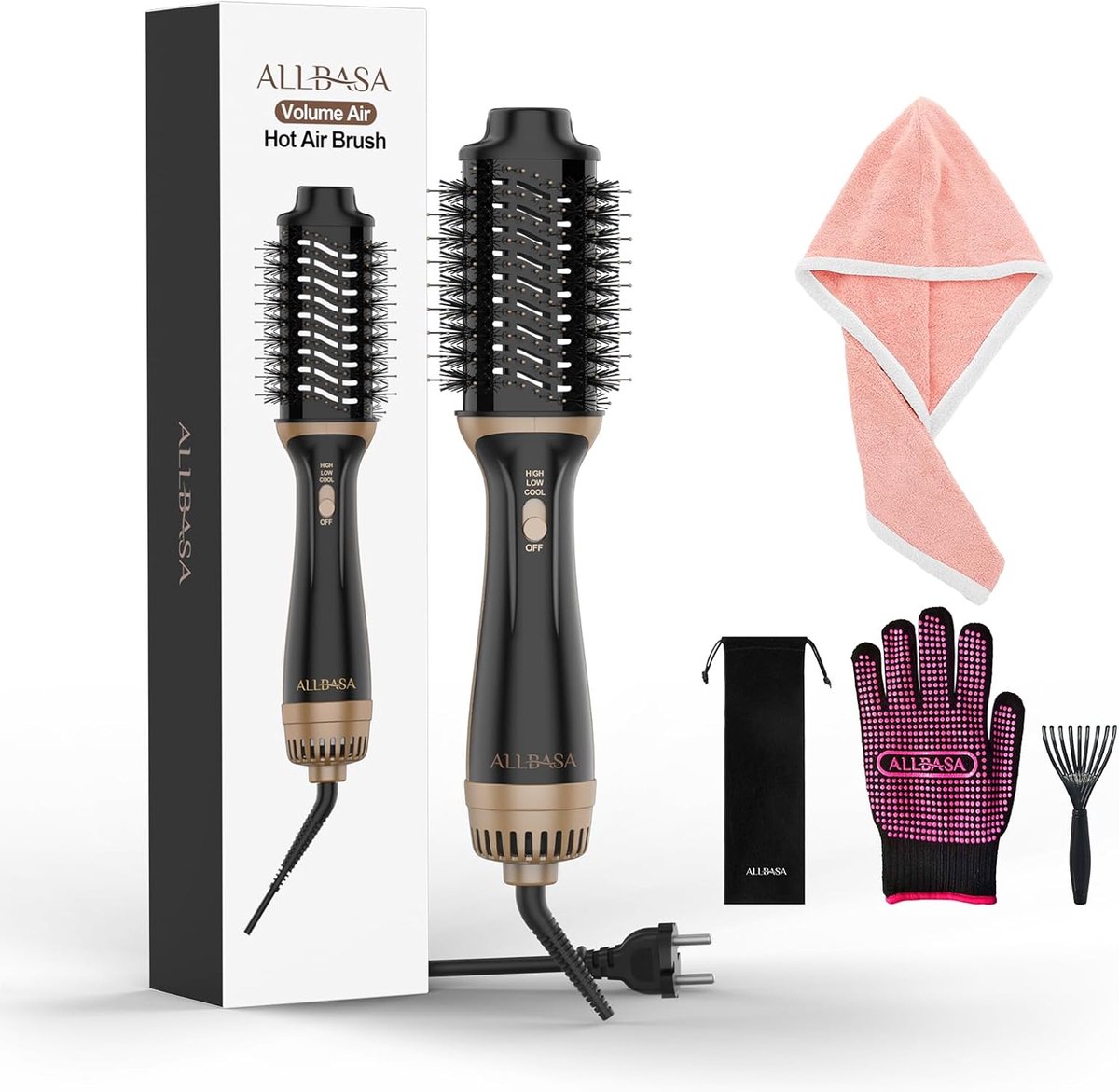 SnelShoppen - One-Step Haarborstel, Volumizing Föhn, Professionele Haar Brush, Snelle Droogtijd, Geschikt voor Alle Haartypen