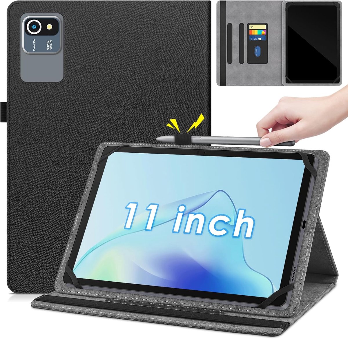 SnelShoppen - Universele Tablet Hoes voor 10.9-11.5 inch Tablets - Beschermende Cover, Lichtgewicht, Ideaal voor DOOGEE, TCL, Xiaomi, AGM, ALLDOCUBE -