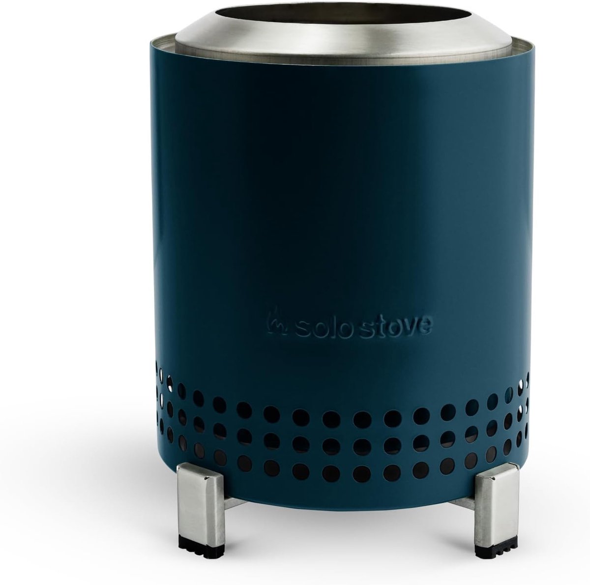 SnelShoppen - Mesa Tafelhaard Mini Vuurkorf Met Stand - Laag Rook - Compacte Buitenhaard Voor Tuin & Stadsgebruik - Hout & Pellets - Roestvrij Staal -