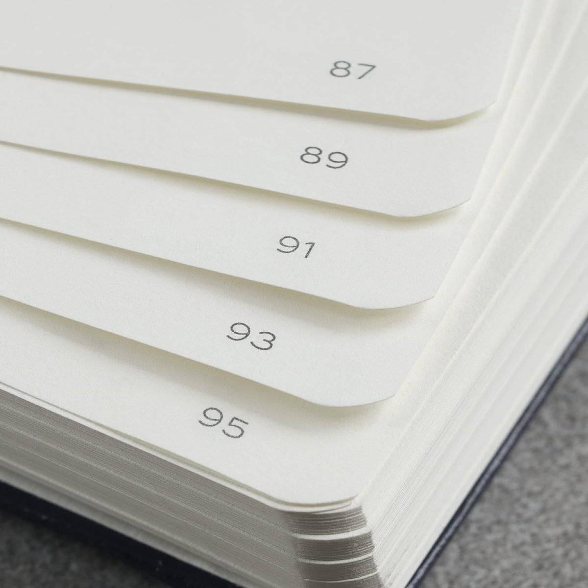 SnelShoppen - Notebook A4+ Hardcover Master Slim, 123 Genummerde Bladzijden, Sage Groen, Lege Pagina's voor Notities, Journaling, Creatieve Projecten