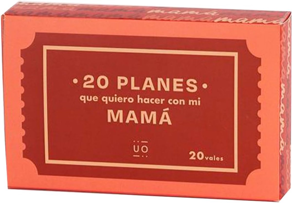 SnelShoppen - UO Cadeaukaarten - 20 Plannen om te Maken met Moeder - Moederdag Cadeau voor Mama - Cadeau voor Mama's Verjaardag - Originele Geschenk I