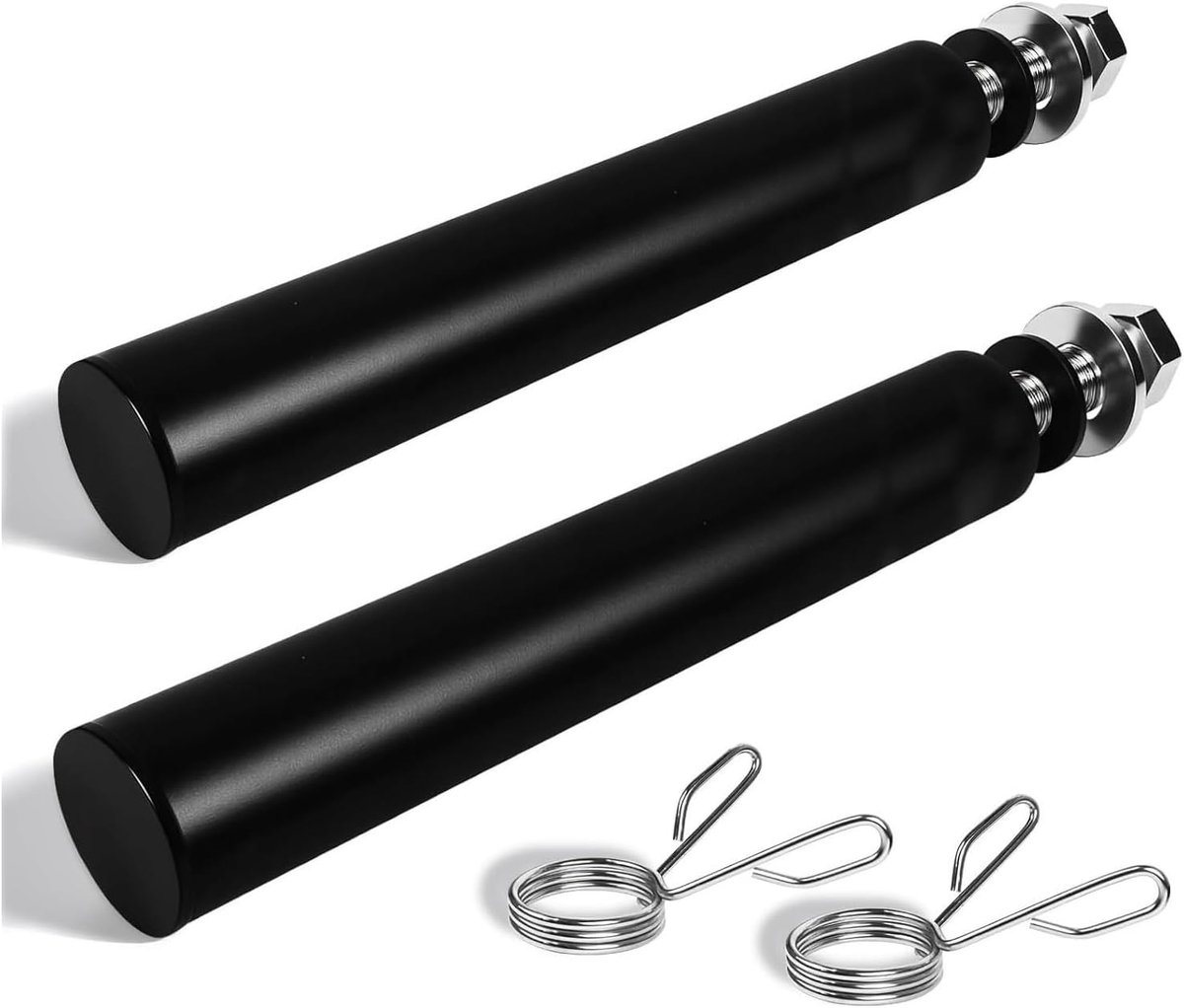 SnelShoppen - Set van 2 Halterschijfhouders voor Fitnessracks, Halterstangen van 50 mm, Compatibel met 26 mm Stangen, Robuust Staal, Eenvoudig te Inst